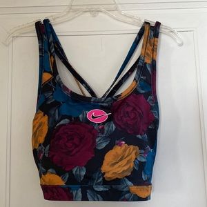 Nike Floral Print Sports Bra XL